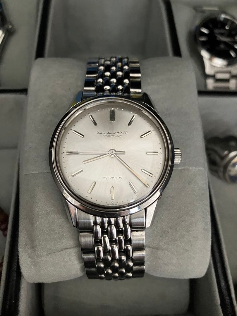 オールドインター　　IWC 1960年代　　自動巻き　ライスブレス　純正リューズ