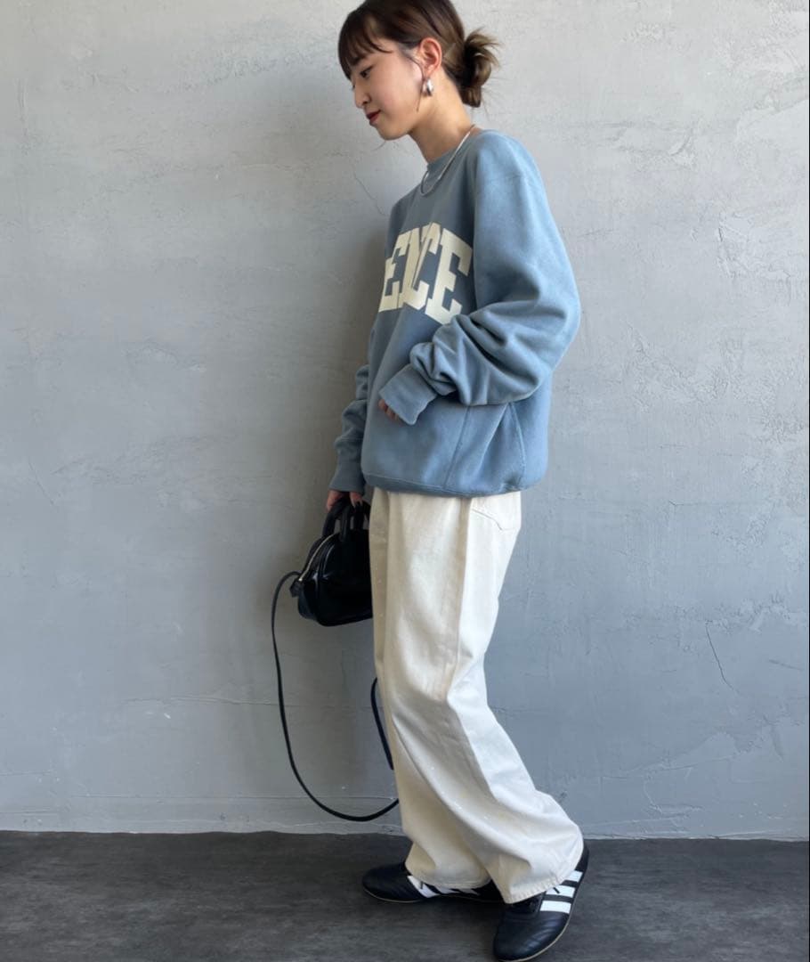 Champion リバースウィーブ カレッジロゴプリントスウェット