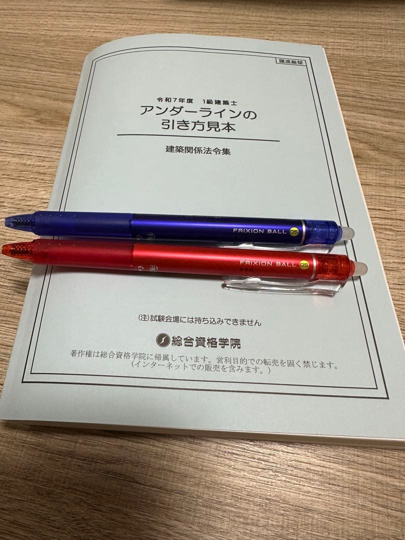 建築関係法令集 法令編 2025 一級建築士　線引き済