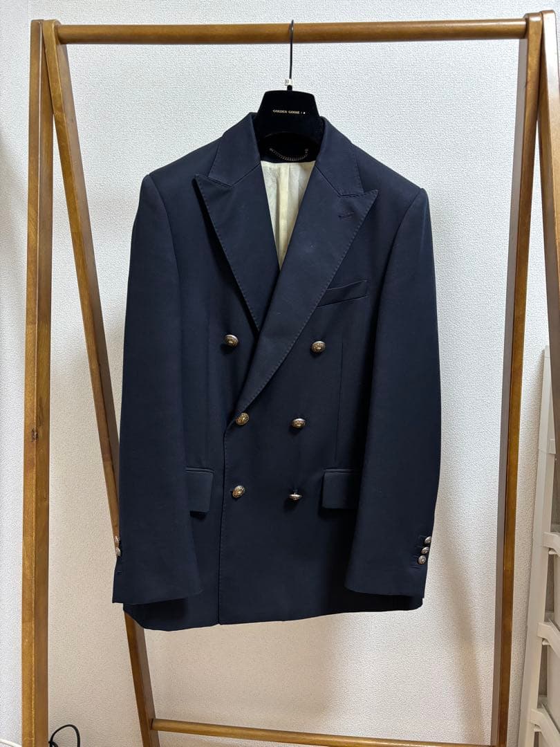 Golden ネイビー　ダブルジャケット