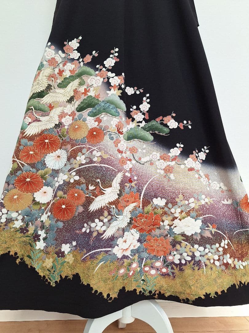 着物リメイクワンピース3637