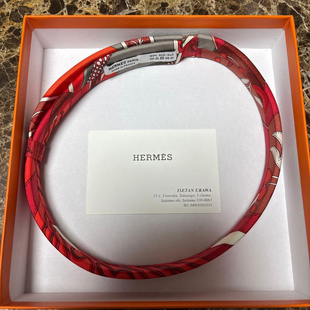美品／エルメス／ヘアバンド／カチューシャ