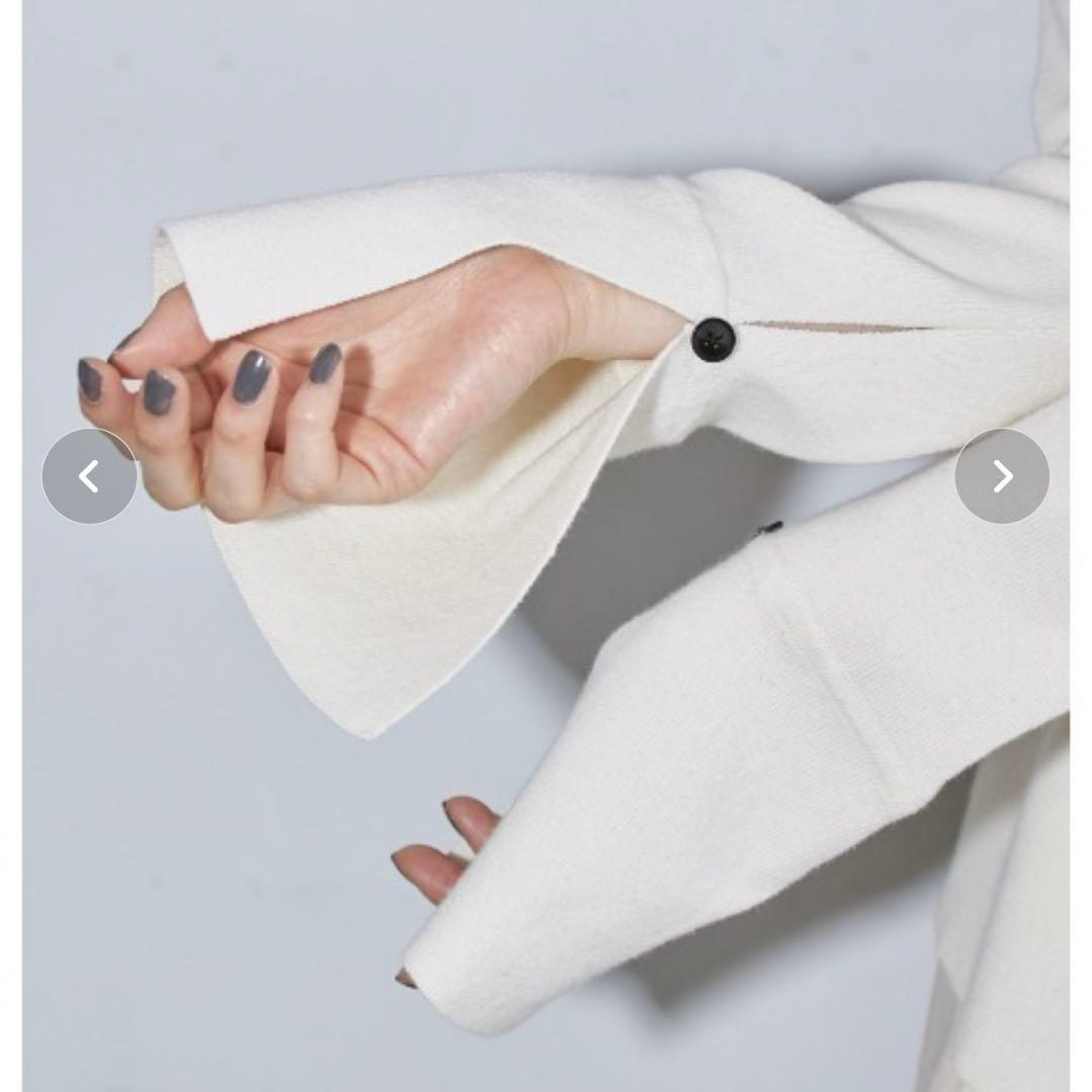 todayful ハイゲージニットシャツ　ベージュ