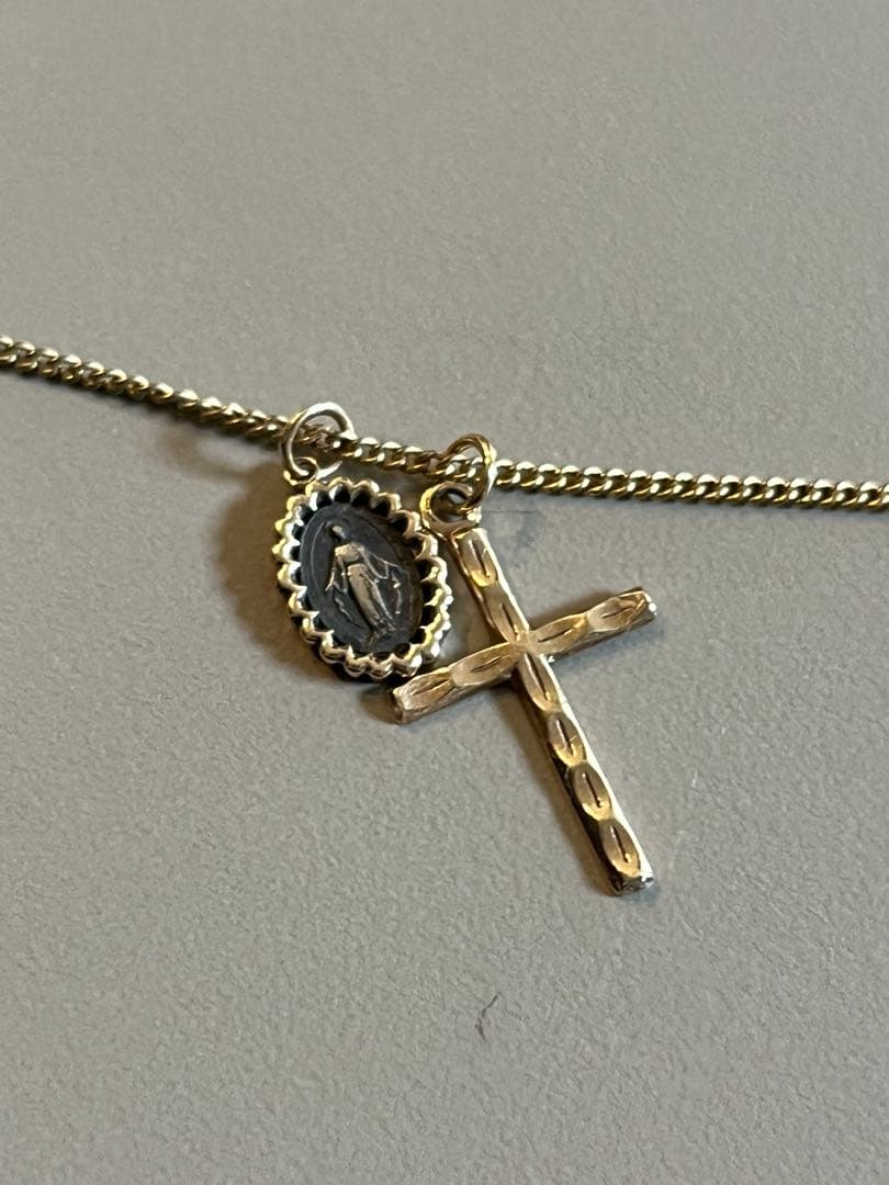 ロデオクラウンズ k10 ゴールド 十字架 チャーム ネックレス