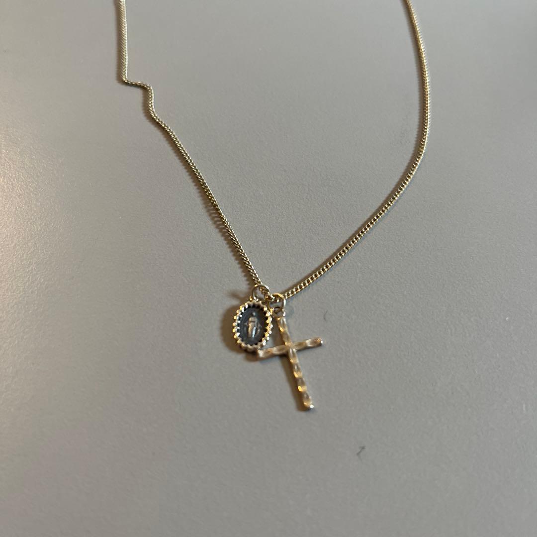 ロデオクラウンズ k10 ゴールド 十字架 チャーム ネックレス