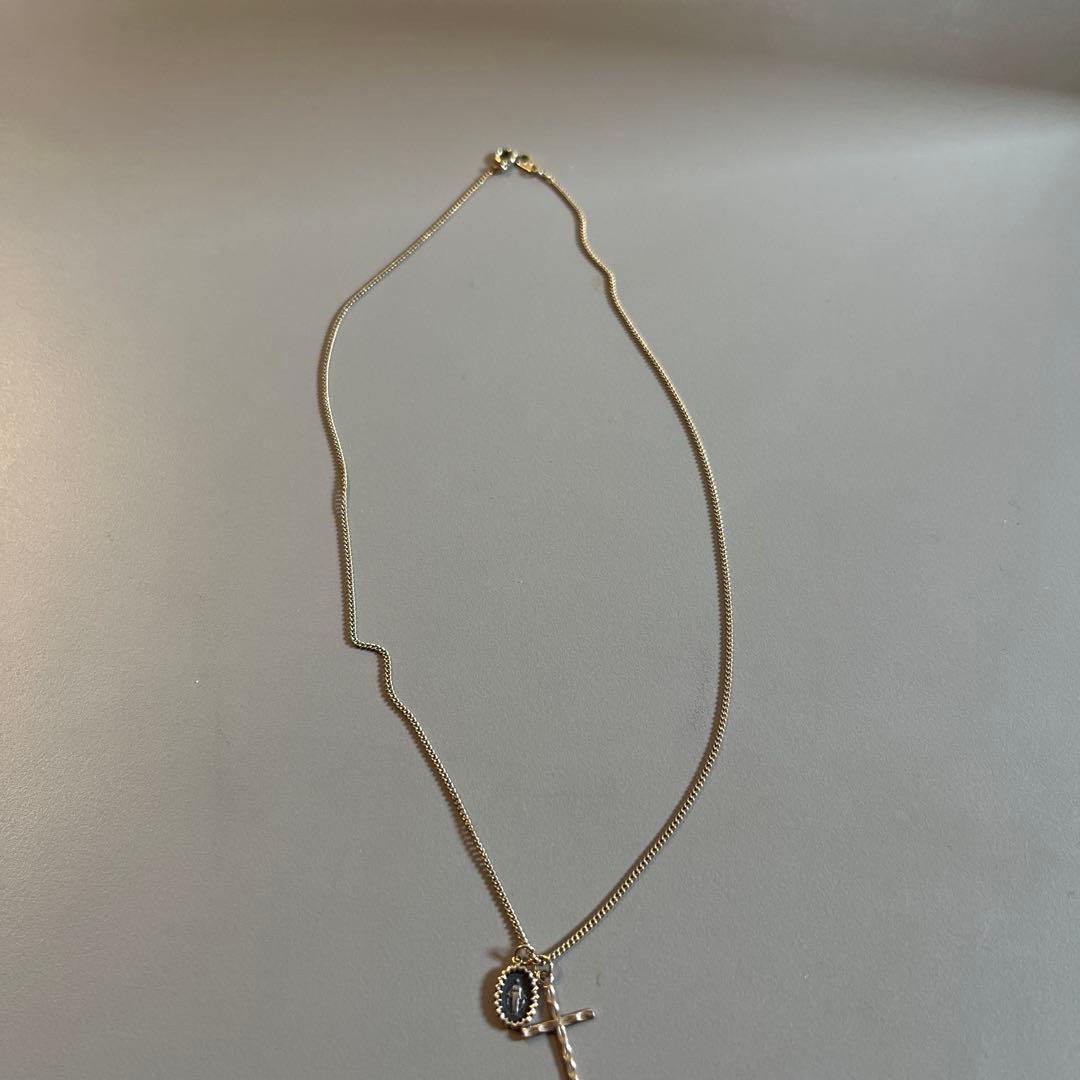 ロデオクラウンズ k10 ゴールド 十字架 チャーム ネックレス