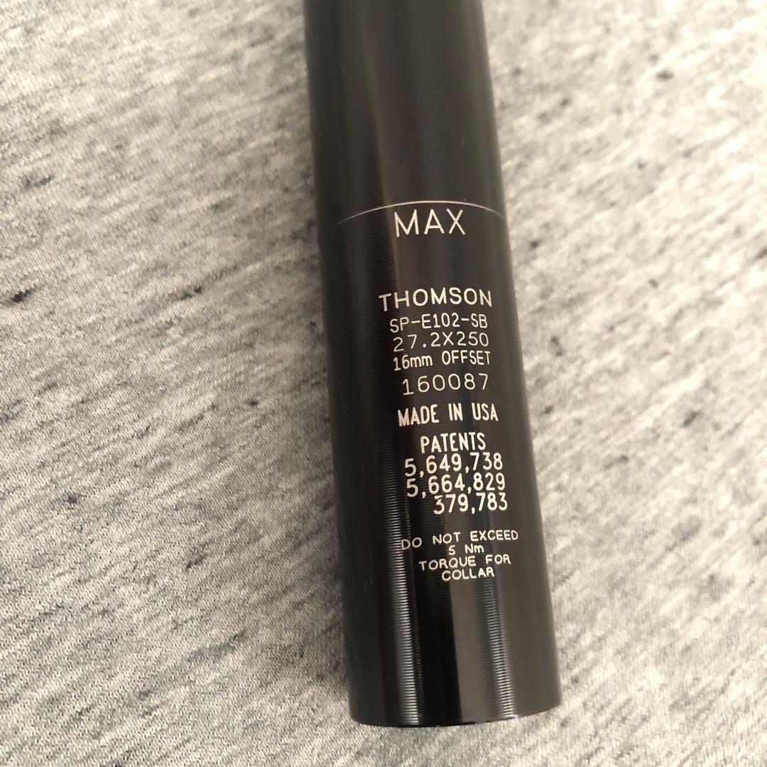 THOMSON Elite シートポスト 27.2mm 250mm オフセット