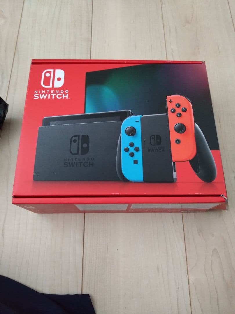 未使用　Nintendo Switch 　ブルー/レッド　フィルム　おまけ