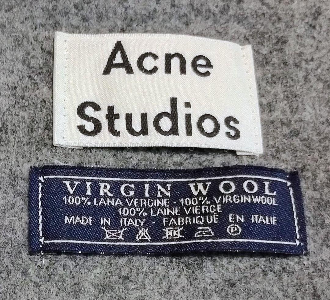 Acne Studios バージンウールマフラー 大判 グレー 旧タグ