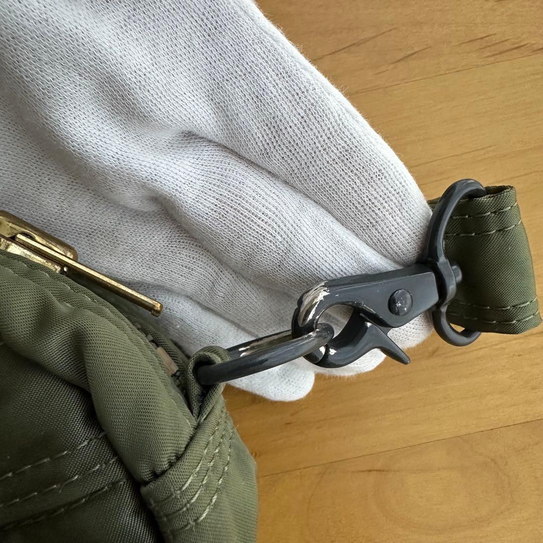PORTER タンカー ハーフムーンショルダー セージグリーン