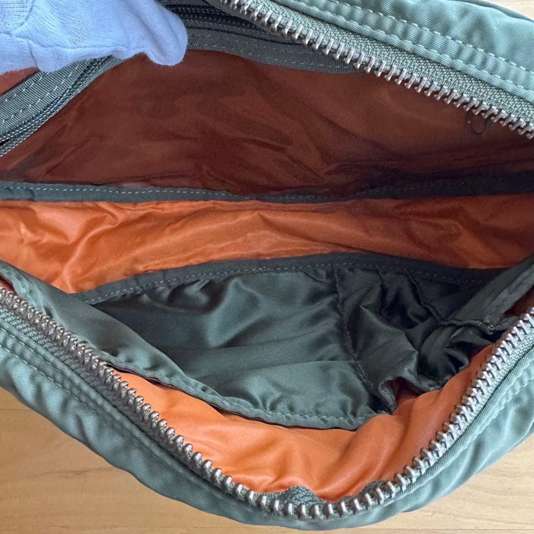 PORTER タンカー ハーフムーンショルダー セージグリーン