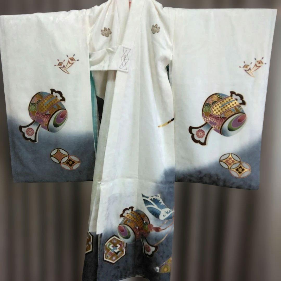 男児お宮参り着・正絹 鷹柄