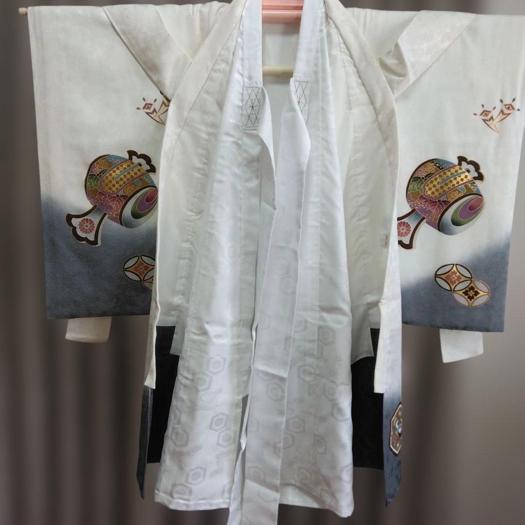 男児お宮参り着・正絹 鷹柄