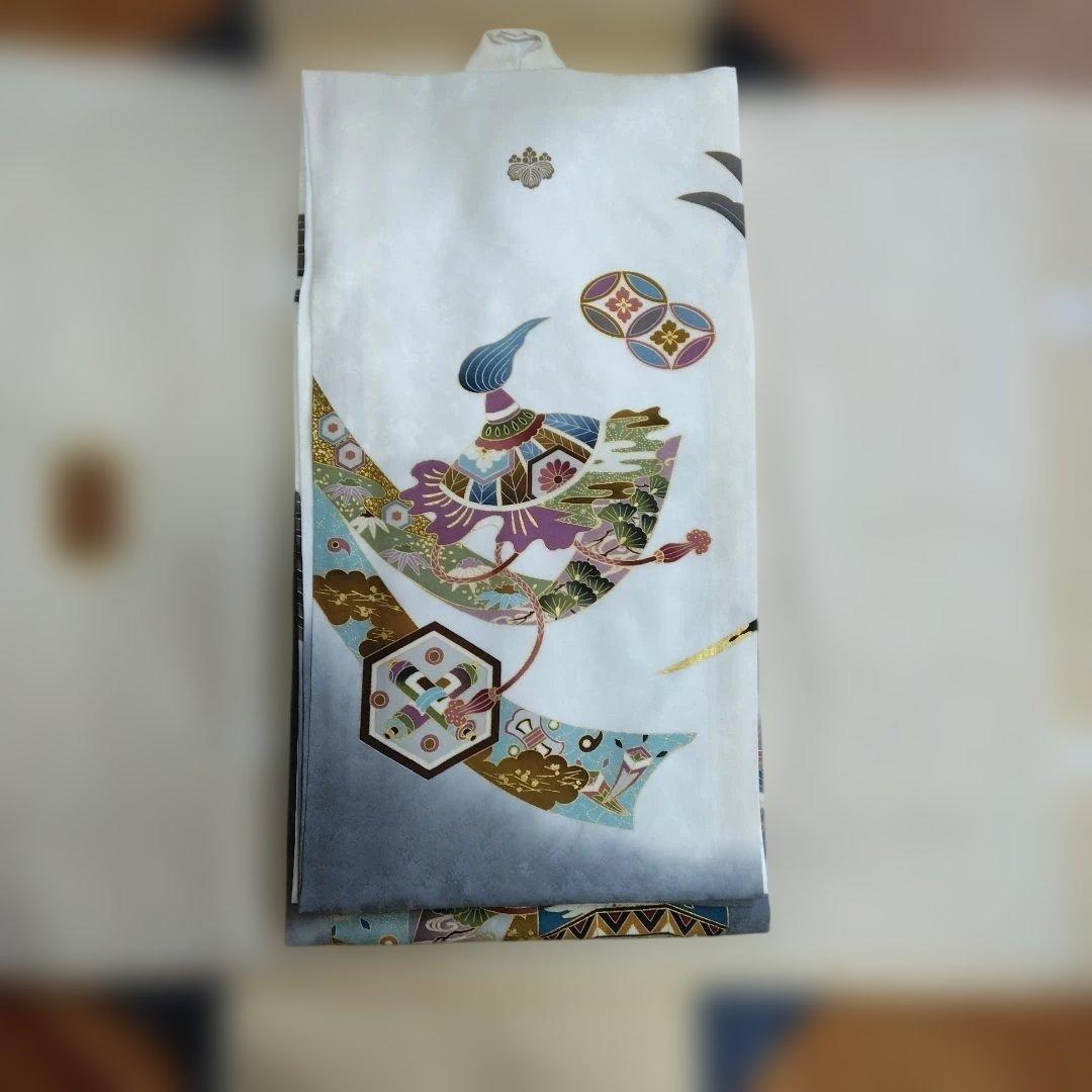 男児お宮参り着・正絹 鷹柄