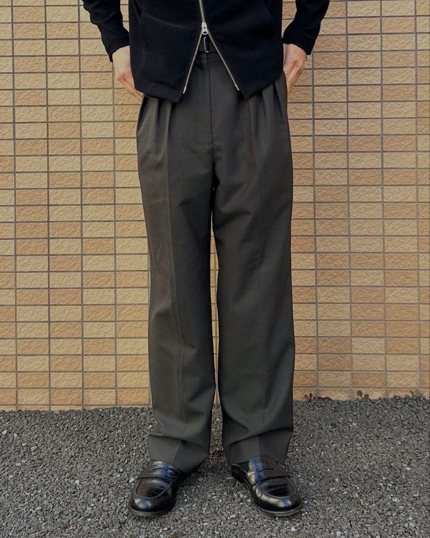 LEMAIRE ベルテッドスリータックスラックス