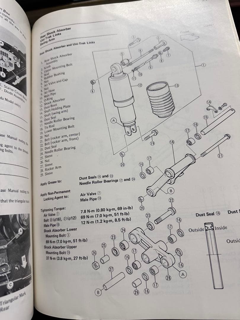 Kawasaki GPz1100F英語版整備書