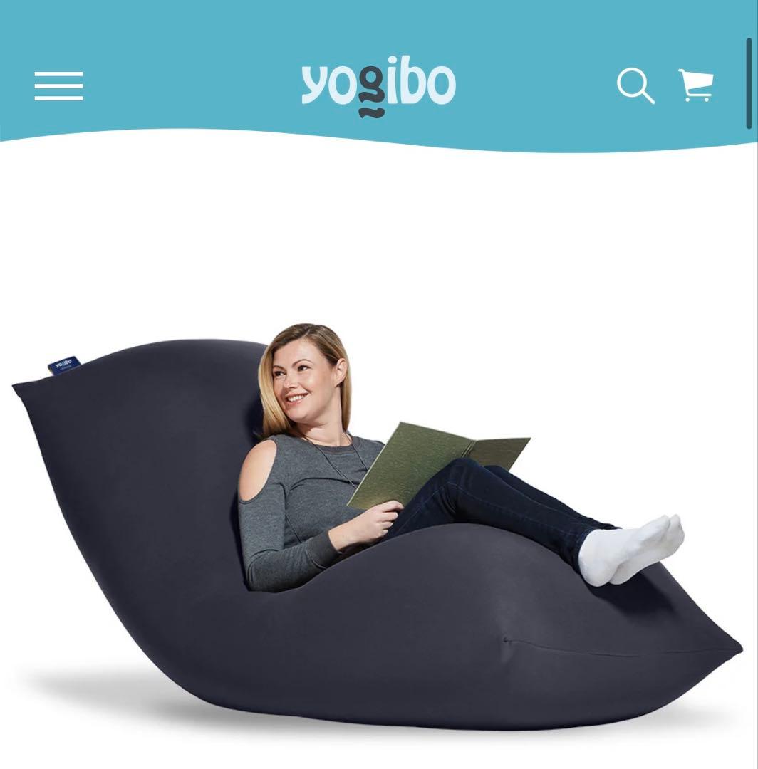 【美品】ヨギボー マックス　プレミアム　ネイビーブルー