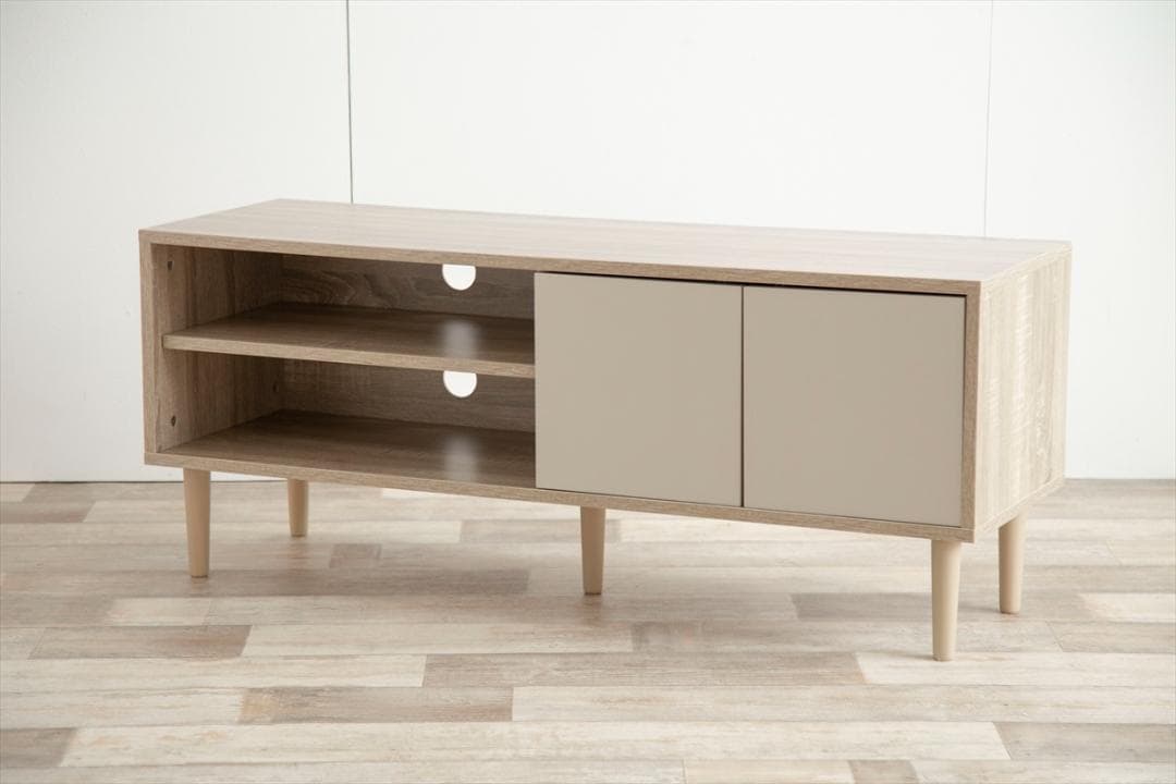 【送料無料】Erin バイカラーテレビボード AV台 収納 【幅110cm】