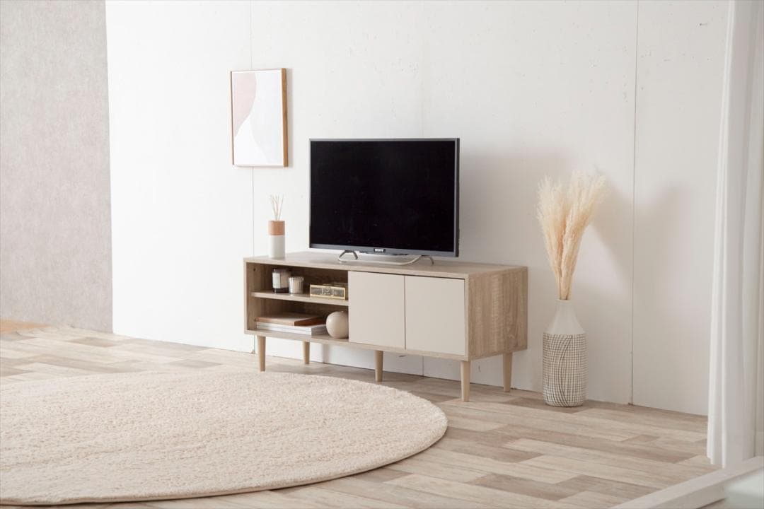 【送料無料】Erin バイカラーテレビボード AV台 収納 【幅110cm】