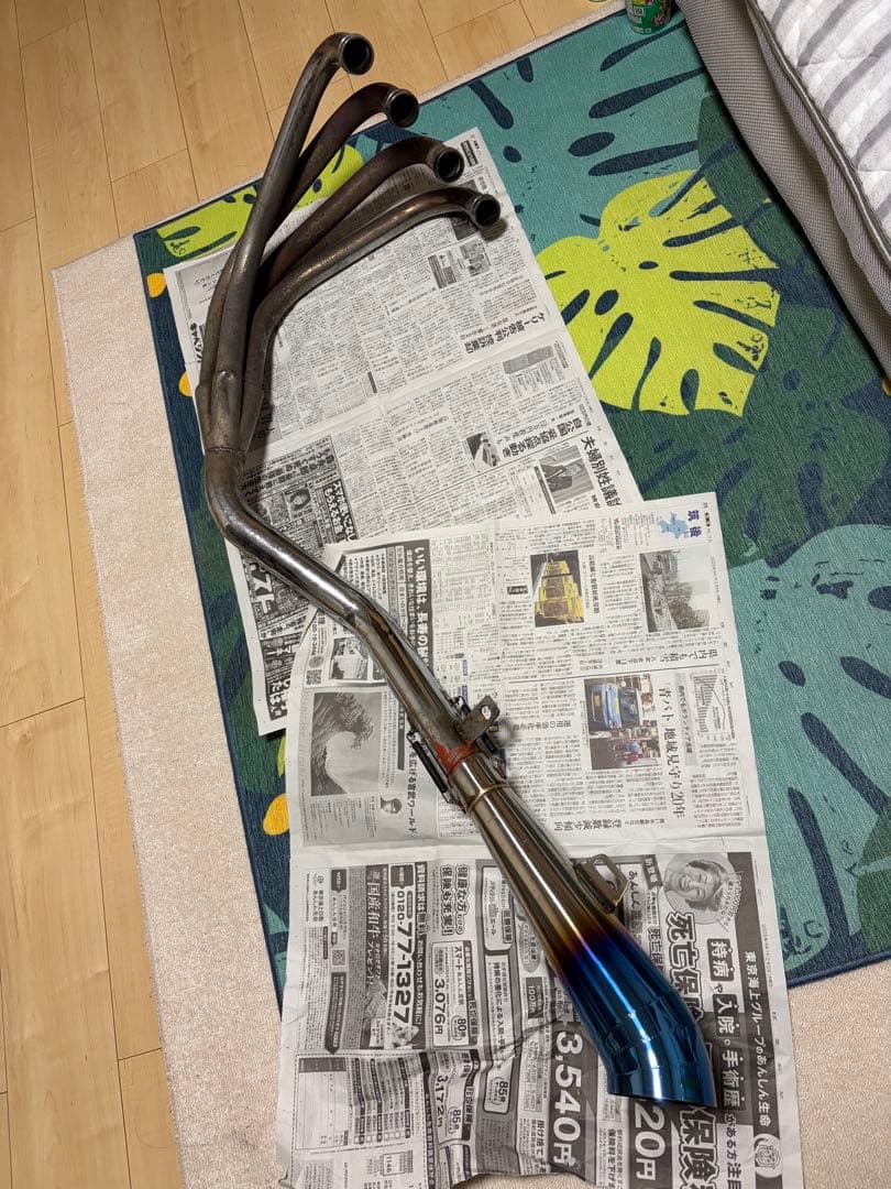 ステンレス製 4-1 マフラー シルバZRX400BC-ZR400E 50.8π