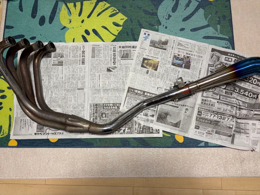 ステンレス製 4-1 マフラー シルバZRX400BC-ZR400E 50.8π