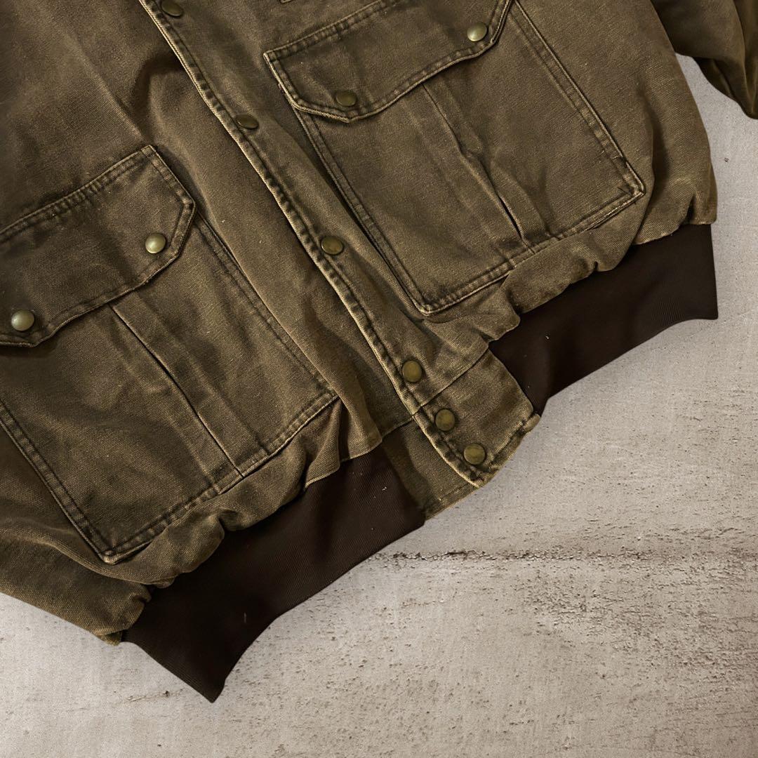 希少90sUSA製KENTダック地アクティブジャケットカバーオールレイヤードXL