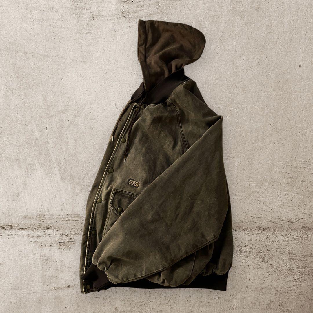 希少90sUSA製KENTダック地アクティブジャケットカバーオールレイヤードXL