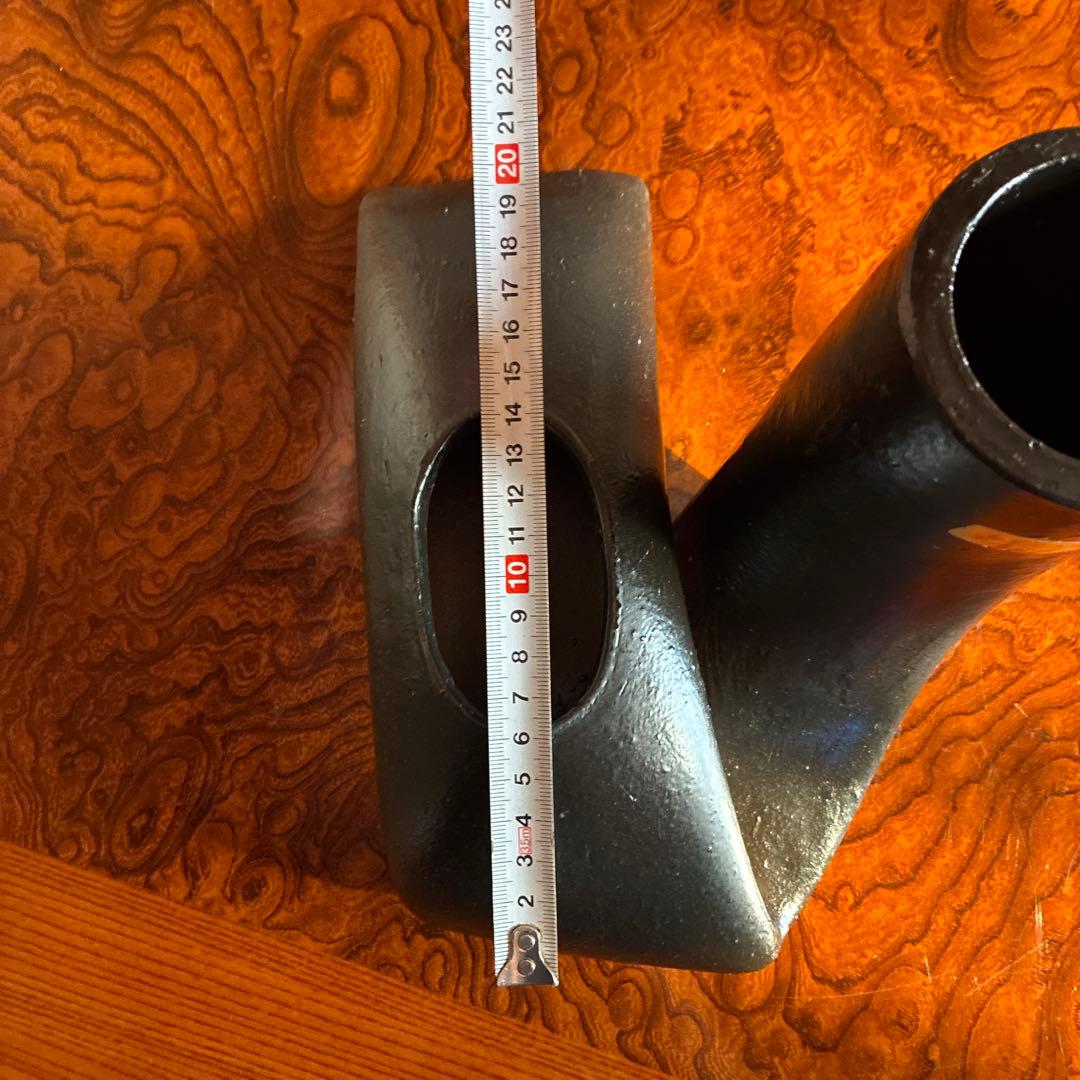 【未使用】いけばな　小原流　池坊　草月流　変形花器　自由花　オブジェ　信楽焼