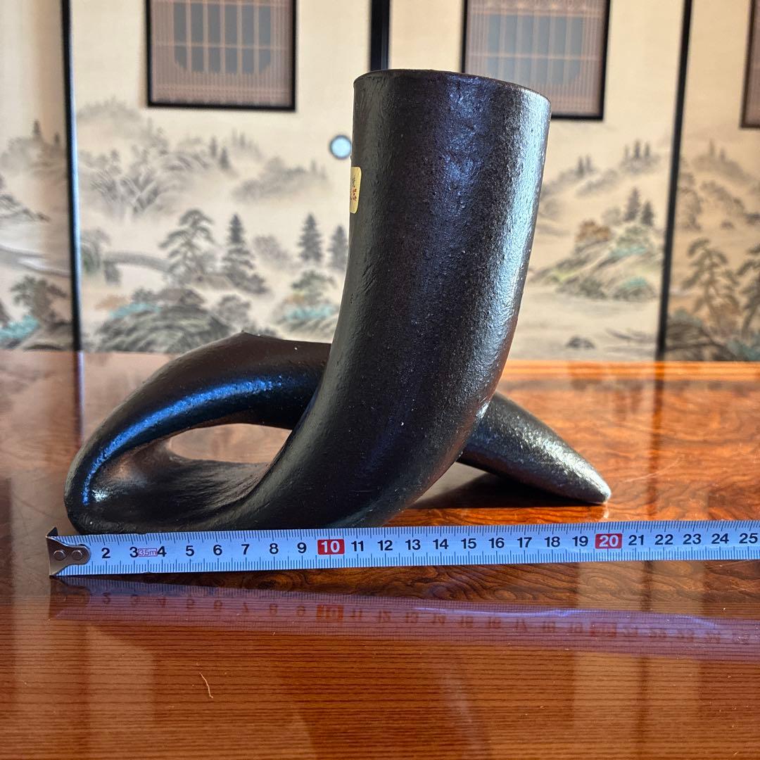 【未使用】いけばな　小原流　池坊　草月流　変形花器　自由花　オブジェ　信楽焼