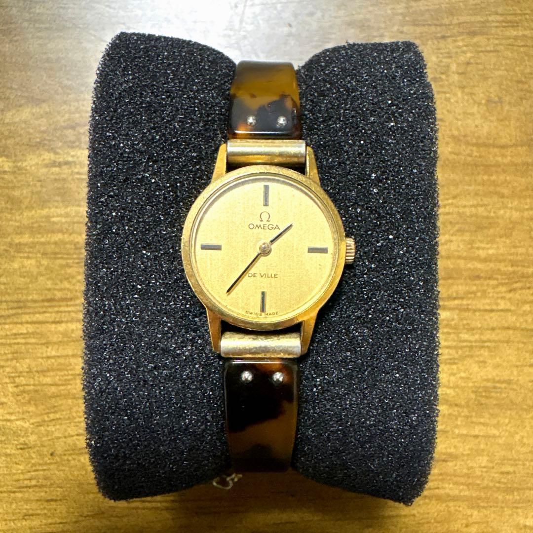 OMEGA DE VILLE ゴールドカラー 手巻き機械式社外バングル