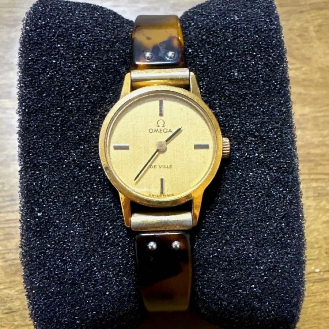 OMEGA DE VILLE ゴールドカラー 手巻き機械式社外バングル