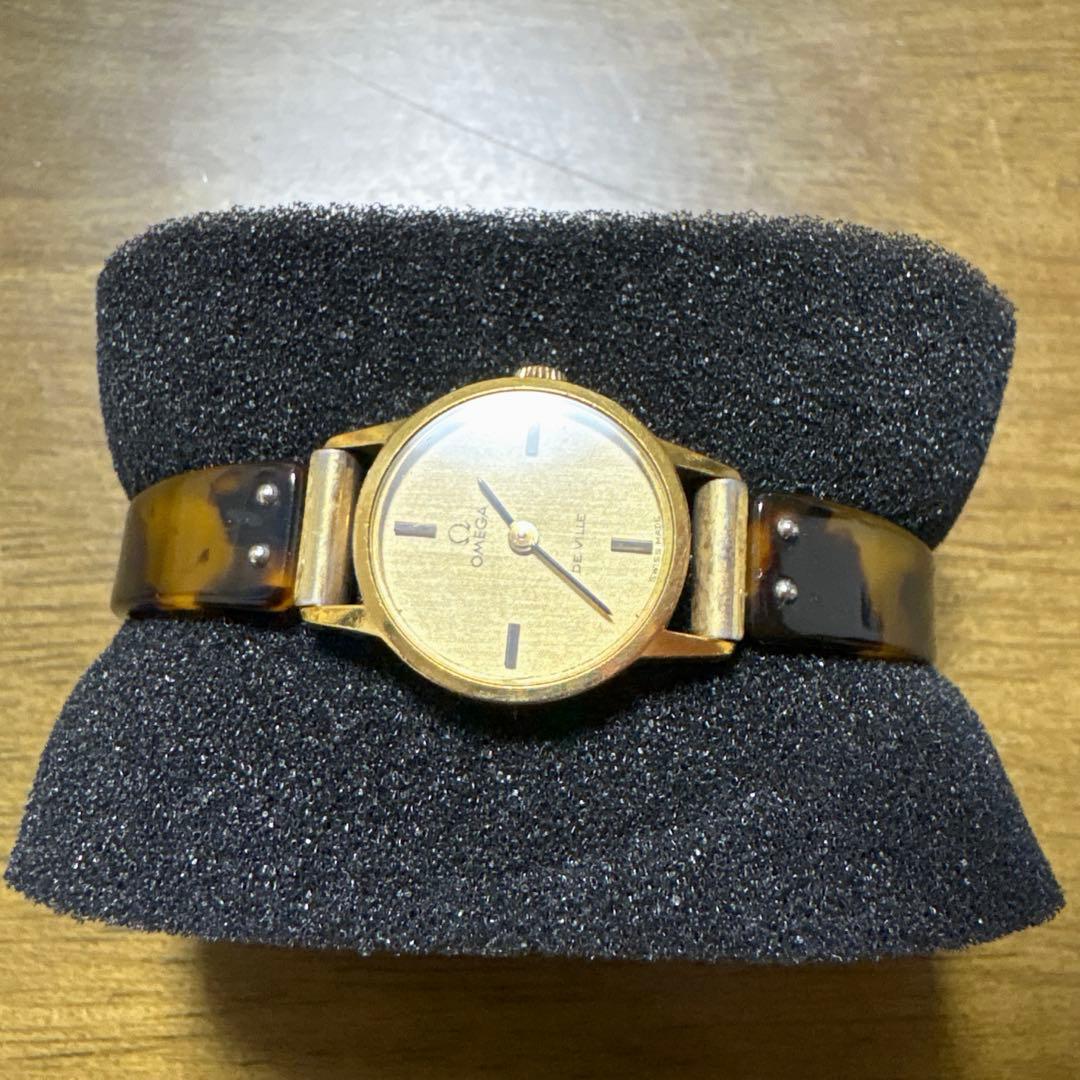 OMEGA DE VILLE ゴールドカラー 手巻き機械式社外バングル