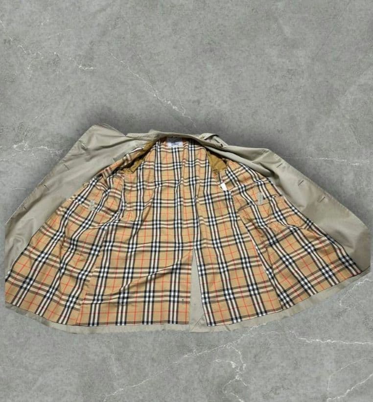 Burberry 90sトレンチコート ノバチェック ベルト ベージュ カーキ