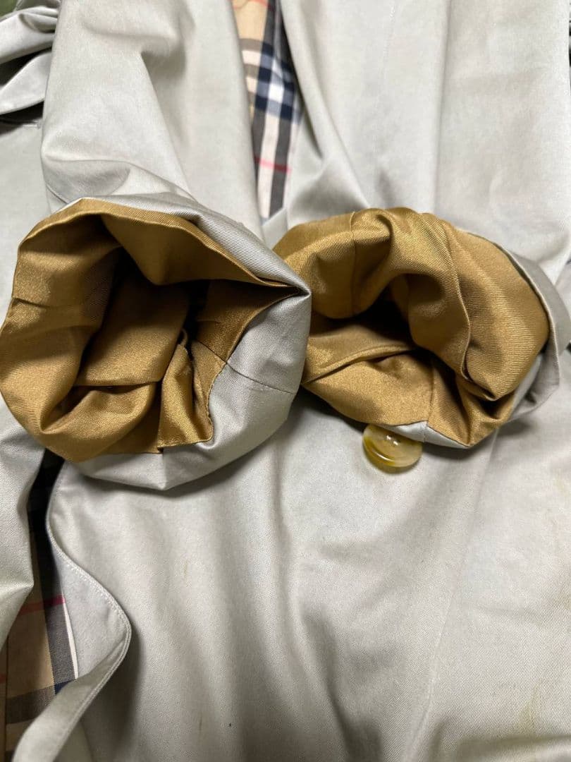 Burberry 90sトレンチコート ノバチェック ベルト ベージュ カーキ