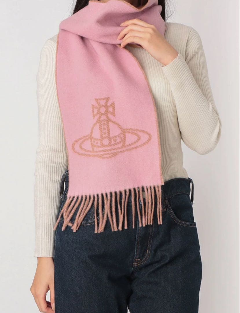 Vivienne Westwood ヴィヴィアンウエストウッド　ピンク マフラー
