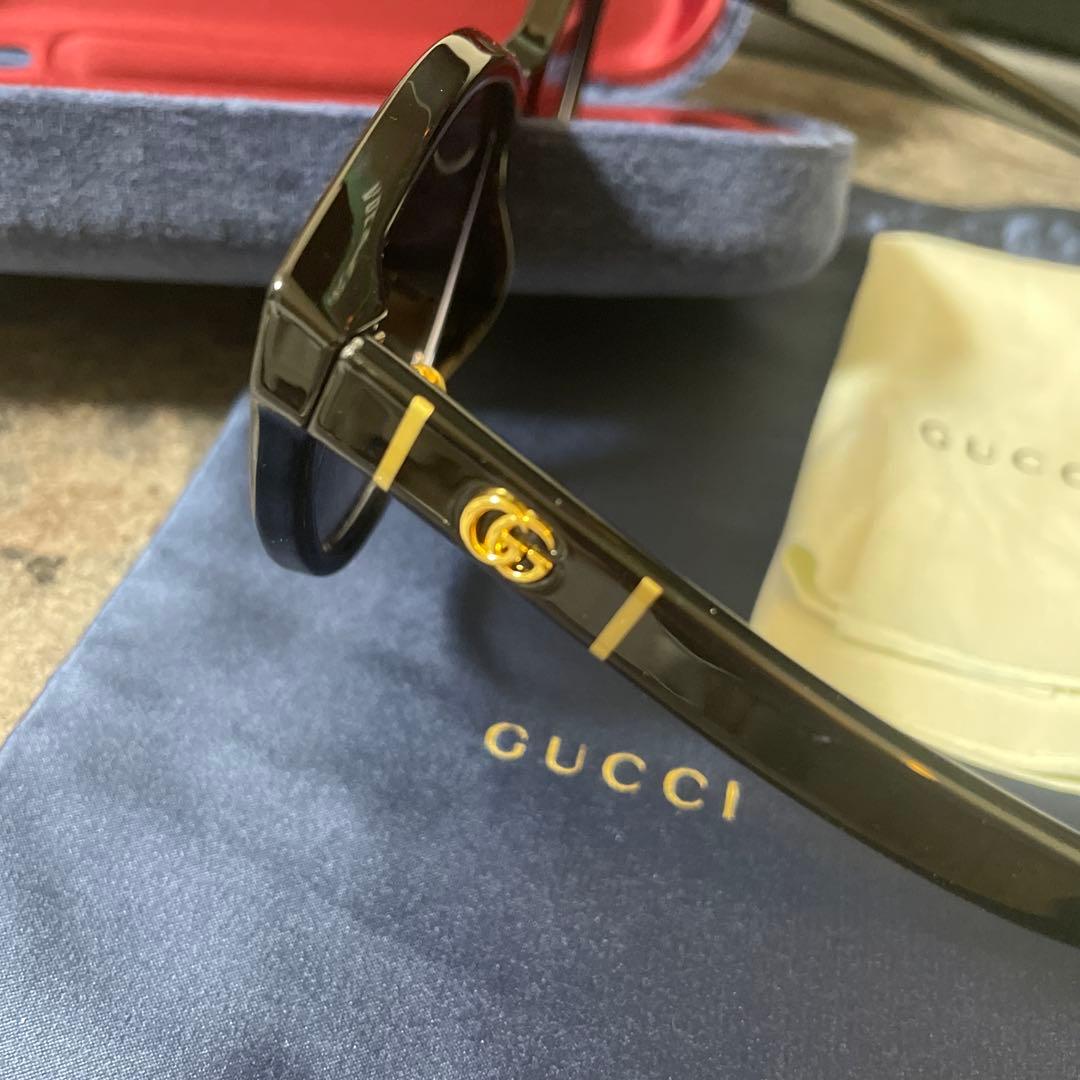 早い者勝ち 美品 正規品 最安値 GUCCI ブラック サングラス
