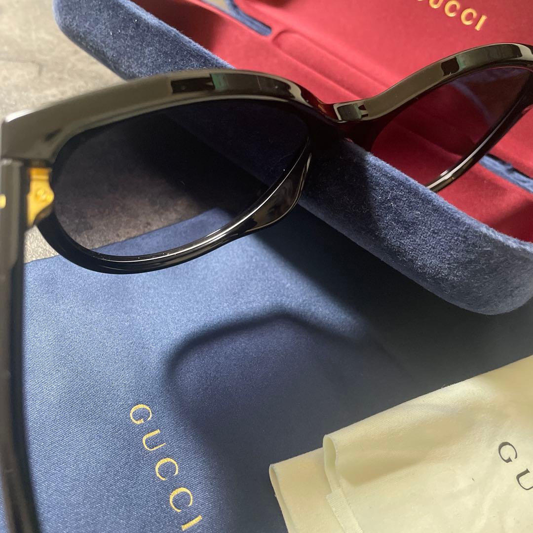 早い者勝ち 美品 正規品 最安値 GUCCI ブラック サングラス