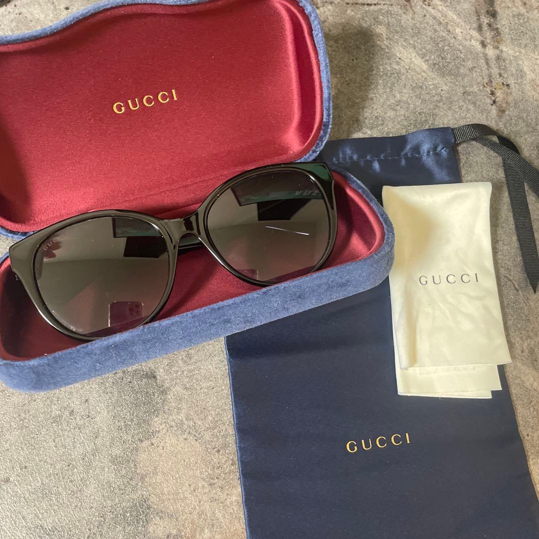 早い者勝ち 美品 正規品 最安値 GUCCI ブラック サングラス