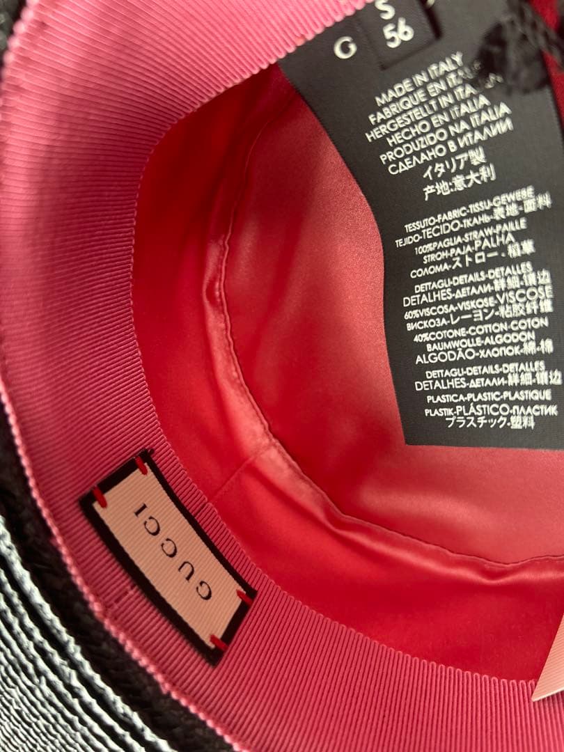 GUCCI カンカン帽 ブラック