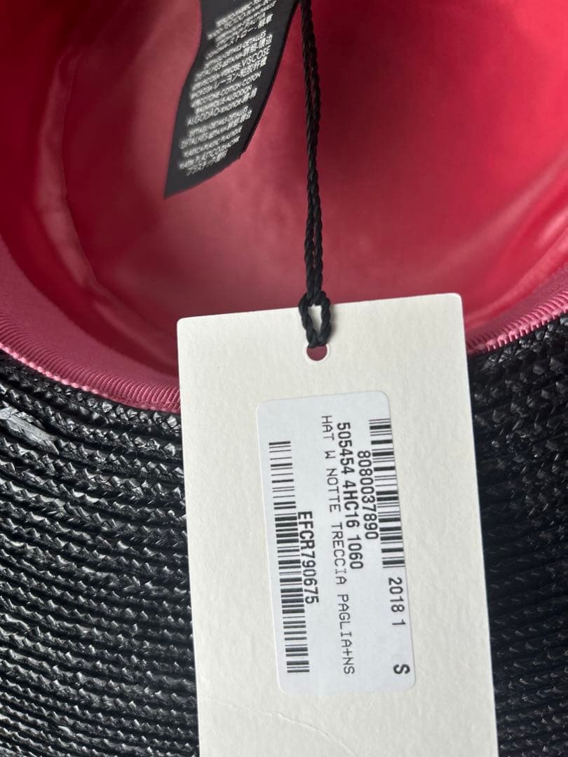 GUCCI カンカン帽 ブラック