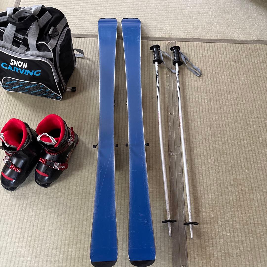 キッズスキー板セット　ブーツケース付き