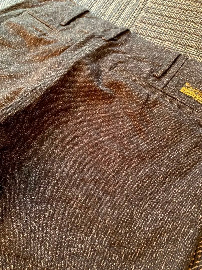 パンツ BURGUS PLUS 401Z Black Covert Trousers