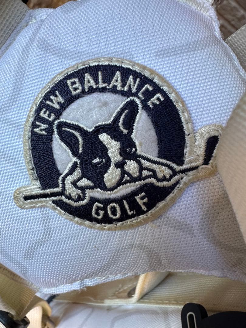 希少　『大容量』　ニューバランスゴルフ　スタンド式キャディバッグ　ブルドッグ柄