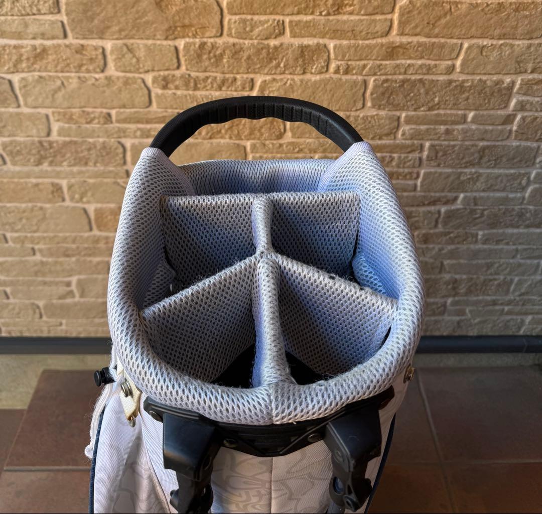 希少　『大容量』　ニューバランスゴルフ　スタンド式キャディバッグ　ブルドッグ柄