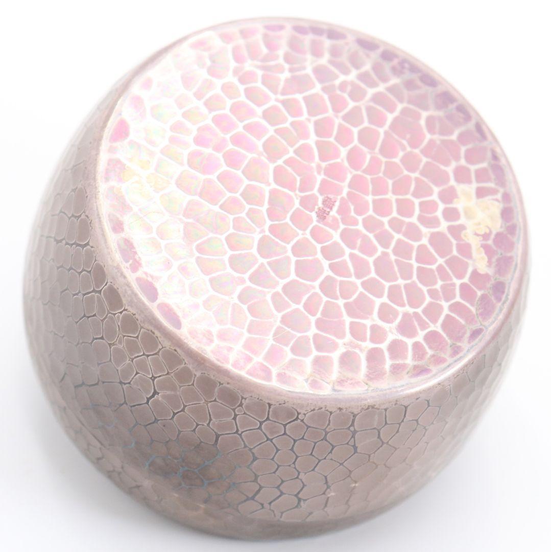 純銀製 ボンボニエール 福禄寿 真珠摘 槌目蓋物 ヤンポ 約184g　M665