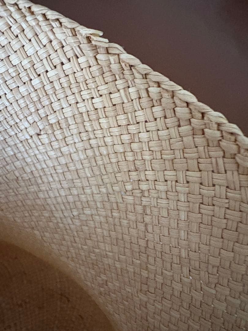 マルニ　ベージュ ラフィア　帽子