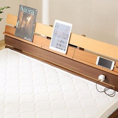 (送料込み)木製セミダブルベッドフレーム