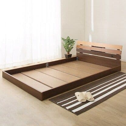 (送料込み)木製セミダブルベッドフレーム