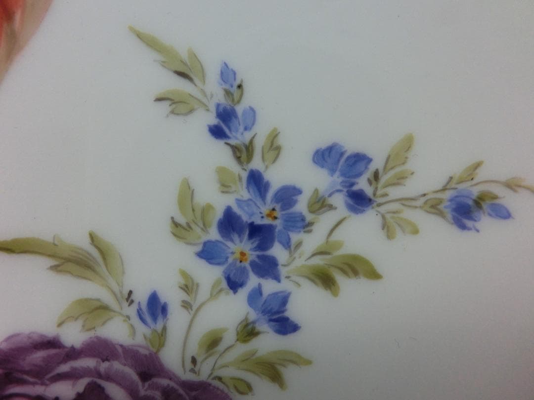 【マイセン】フラワーブウケ飾り皿