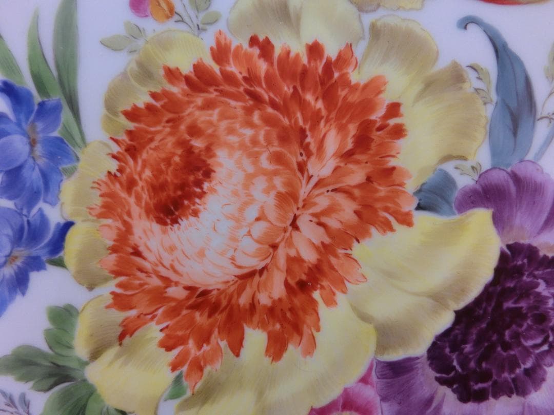 【マイセン】フラワーブウケ飾り皿